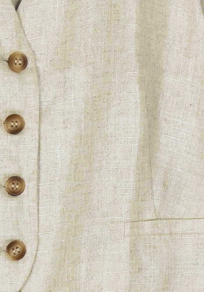 Gilet Beige - Taille L/40 de la marque La Fée Maraboutée | PARAD121229 - Vendu par Paradigme - Image 3