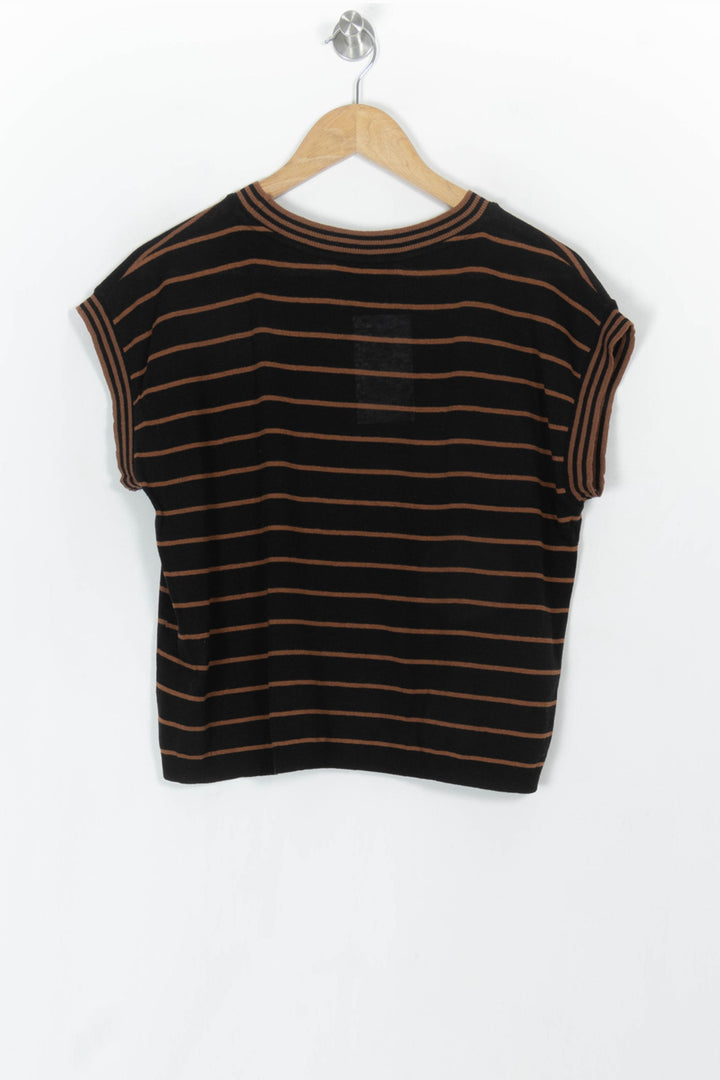 Pull Noir et Marron - Taille M/38 de la marque La Fée Maraboutée | PARAD121231 - Vendu par Paradigme - Image 5