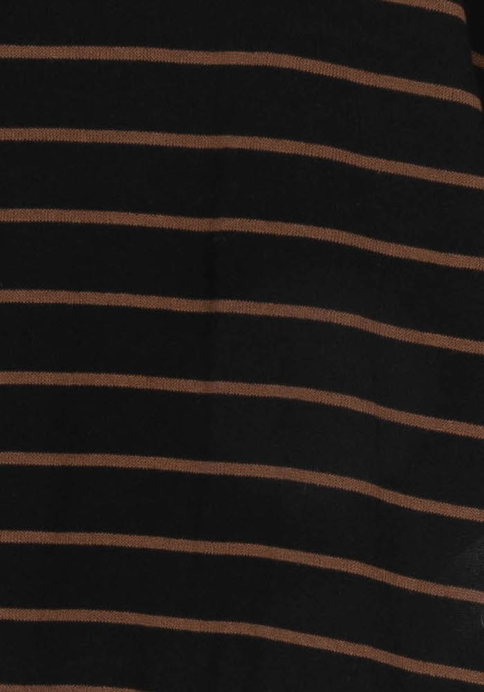 Pull Noir et Marron - Taille M/38 de la marque La Fée Maraboutée | PARAD121231 - Vendu par Paradigme - Image 3