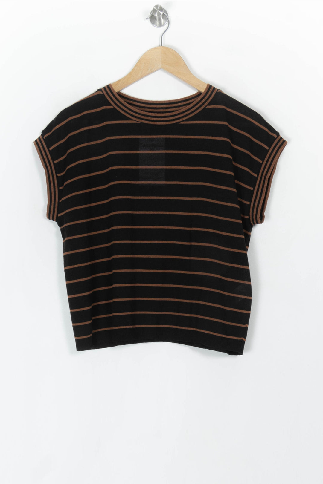 Pull Noir et Marron - Taille M/38 de la marque La Fée Maraboutée | PARAD121231 - Vendu par Paradigme - Image 2