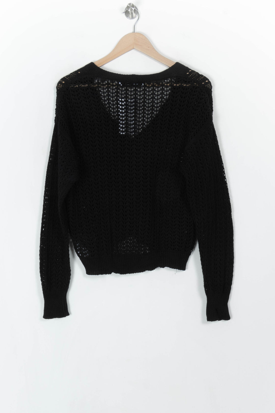 Cardigan Noir - Taille XS/34 de la marque La Fée Maraboutée | PARAD121233 - Vendu par Paradigme - Image 5