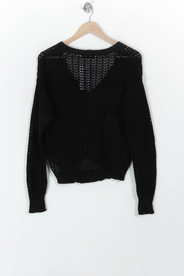 Cardigan Noir - Taille XS/34 de la marque La Fée Maraboutée | PARAD121233 - Vendu par Paradigme - Image 5