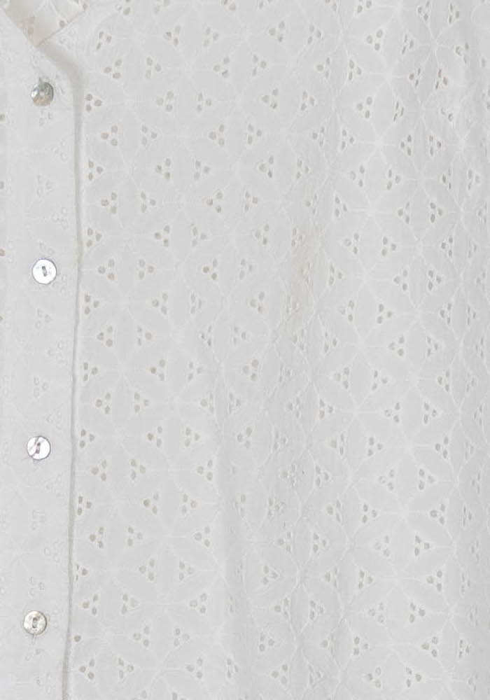 Blouse Brodée Blanche - Taille M/38 de la marque Balzac Paris | PARAD121235 - Vendu par Paradigme - Image 3