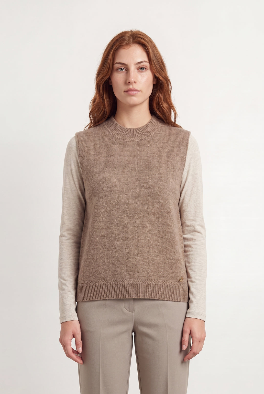 Pull Sans Manches Marron - Taille S/36 de la marque La Petite Etoile | PARAD121239 - Vendu par Paradigme - Image 1