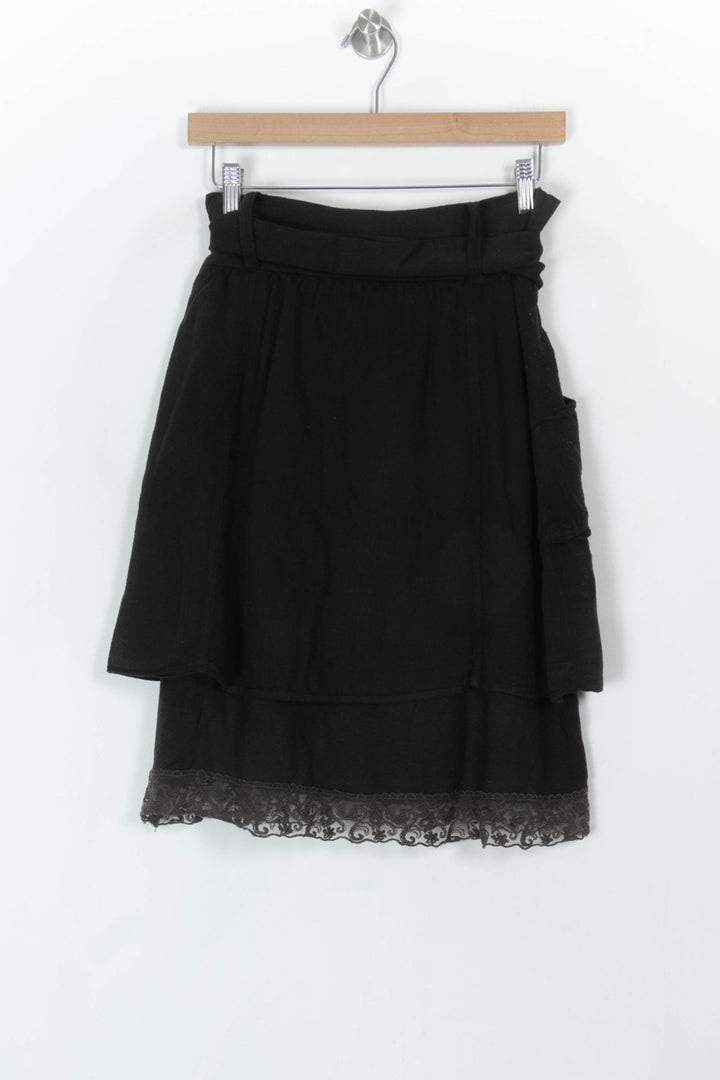 Jupe Noire - Taille S/36 de la marque La Fée Maraboutée | PARAD121242 - Vendu par Paradigme - Image 5