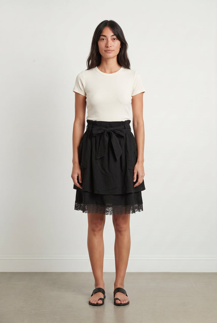 Jupe Noire - Taille S/36 de la marque La Fée Maraboutée | PARAD121242 - Vendu par Paradigme - Image 1