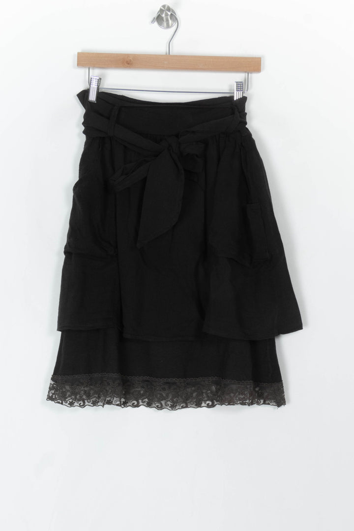 Jupe Noire - Taille S/36 de la marque La Fée Maraboutée | PARAD121242 - Vendu par Paradigme - Image 2