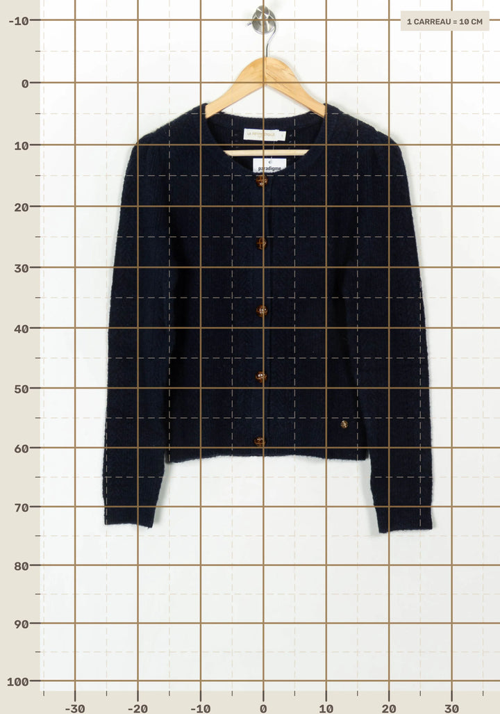 Cardigan Bleu - Taille S/36 de la marque La Petite Etoile | PARAD121243 - Vendu par Paradigme - Image 4