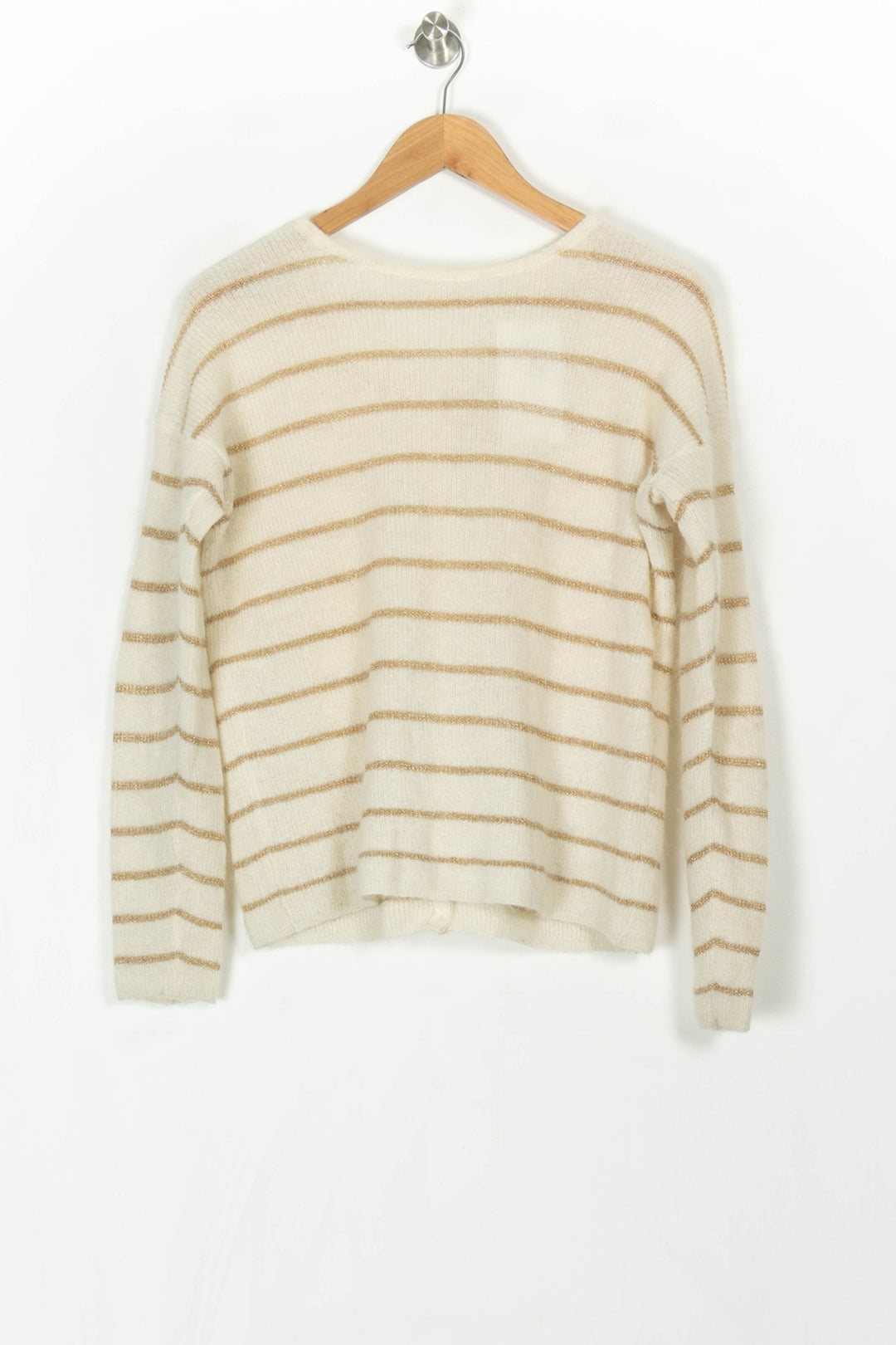 Cardigan Écru et Beige - Taille XS/34 de la marque Sézane | PARAD121246 - Vendu par Paradigme - Image 5