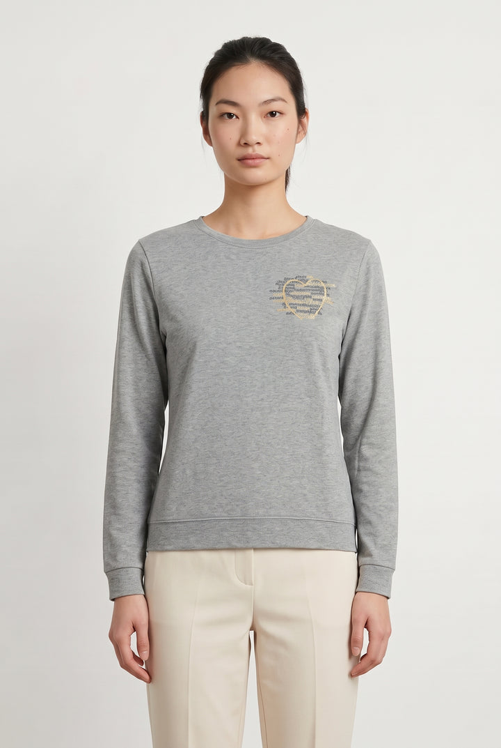 Sweat Gris - Taille S/36 de la marque Caroll | PARAD121247 - Vendu par Paradigme - Image 1
