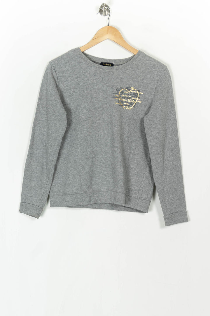 Sweat Gris - Taille S/36 de la marque Caroll | PARAD121247 - Vendu par Paradigme - Image 2