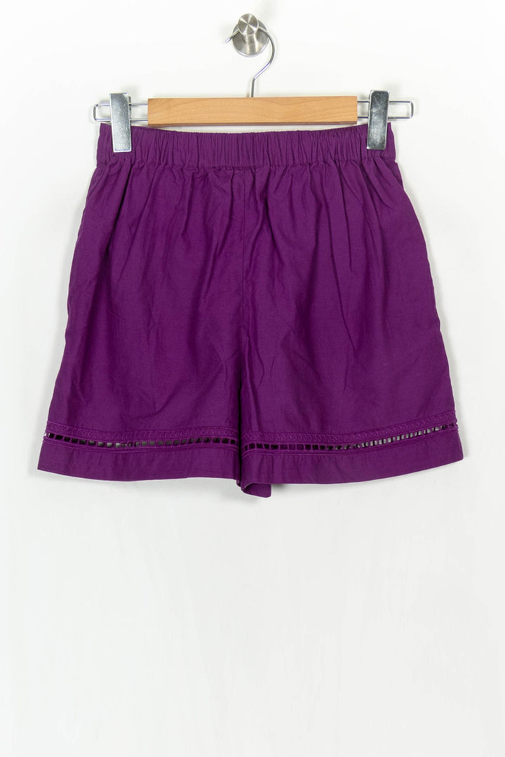 Short Violet - Taille XS/34 de la marque Sézane | PARAD121248 - Vendu par Paradigme - Image 5