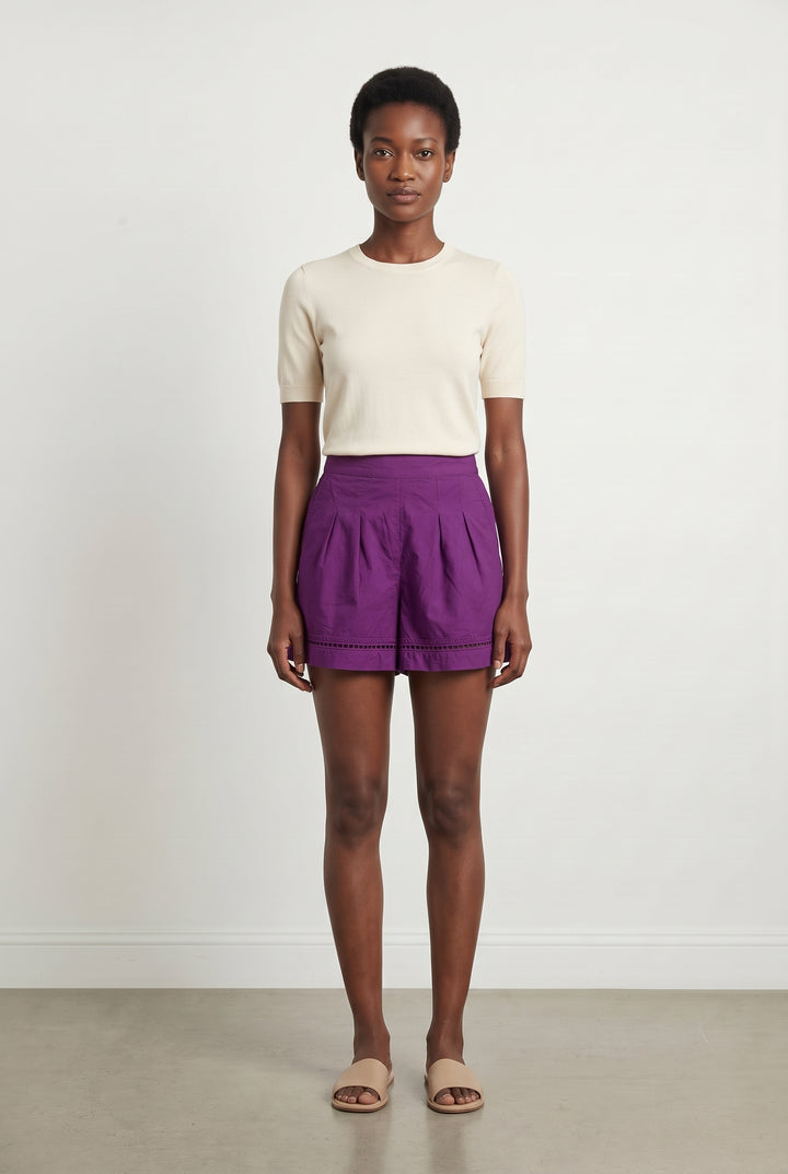 Short Violet - Taille XS/34 de la marque Sézane | PARAD121248 - Vendu par Paradigme - Image 1