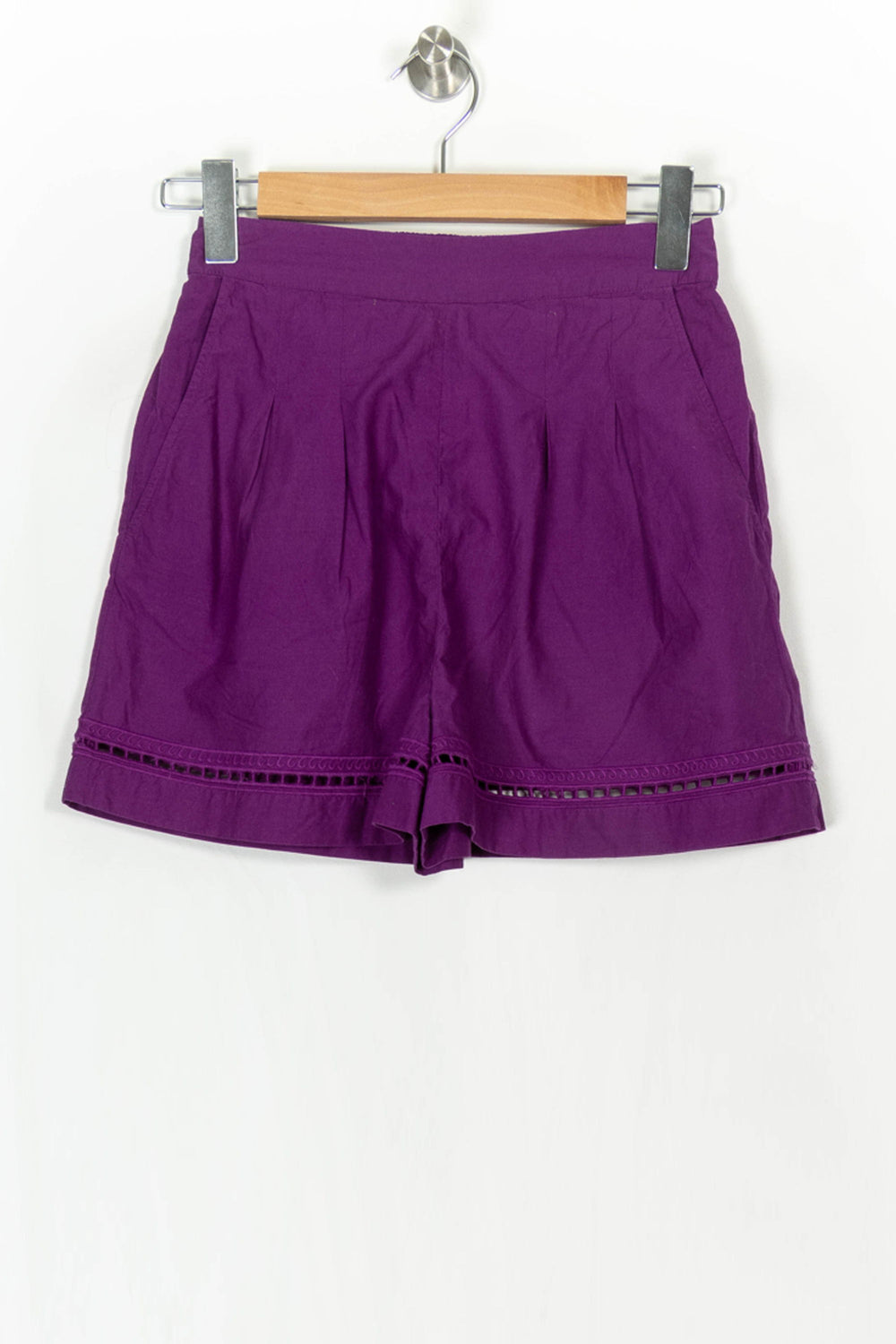 Short Violet - Taille XS/34 de la marque Sézane | PARAD121248 - Vendu par Paradigme - Image 2