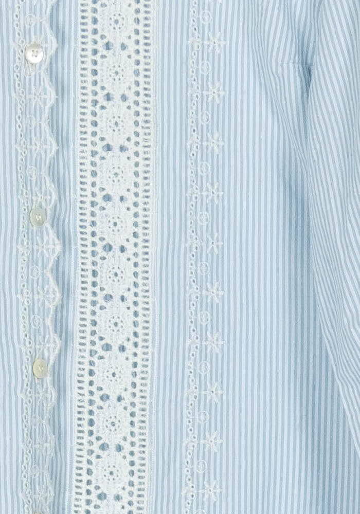 Blouse Bleu et Blanc - Taille S/36 de la marque Sézane | PARAD121250 - Vendu par Paradigme - Image 3