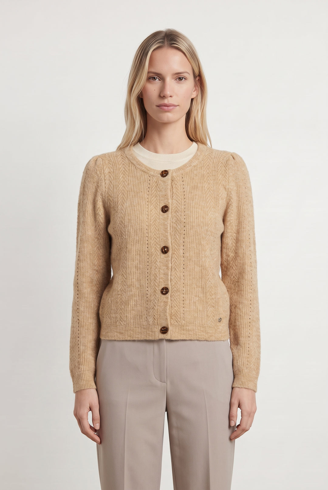 Cardigan Beige - Taille S/36 de la marque La Petite Etoile | PARAD121251 - Vendu par Paradigme - Image 1
