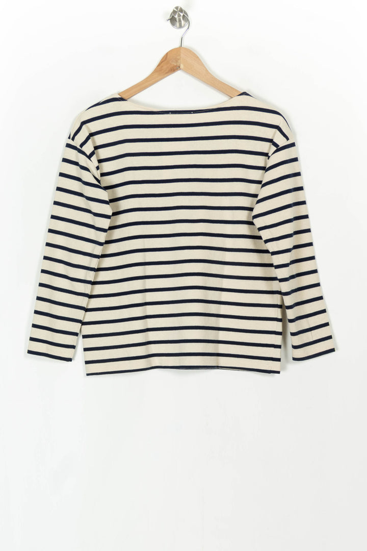 Marinière Écrue et Bleue - Taille XS/34 de la marque Sézane | PARAD121252 - Vendu par Paradigme - Image 5