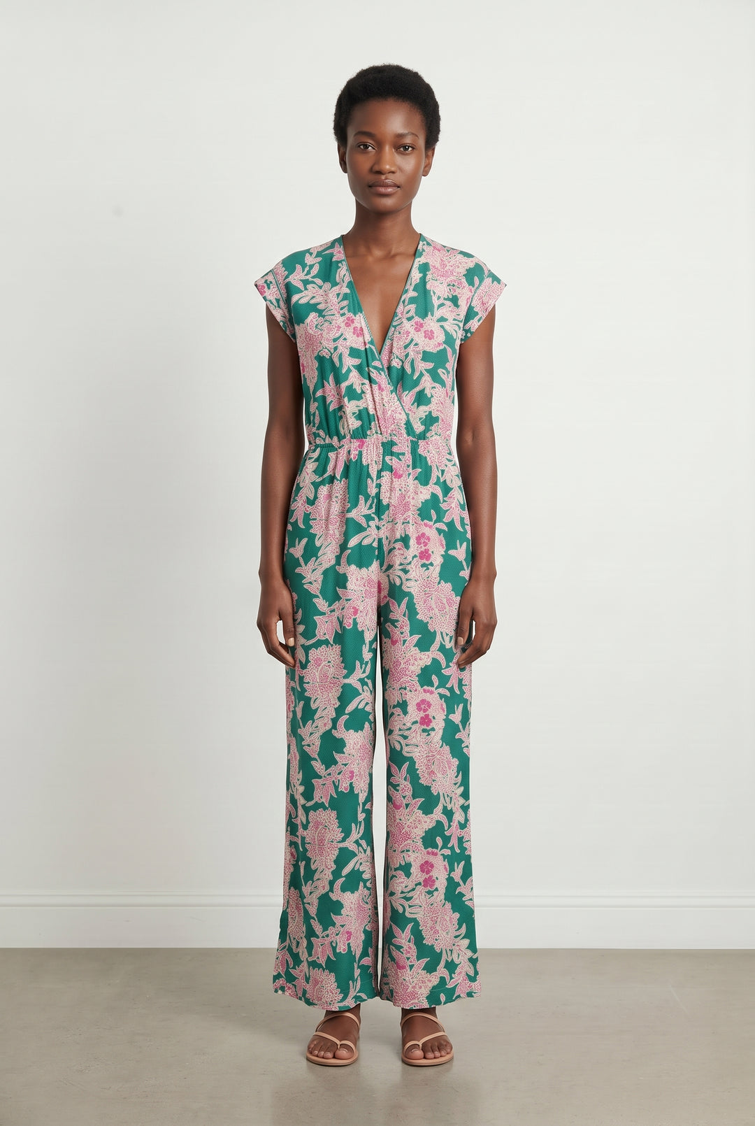 Combinaison Verte et Rose - Taille S/36 de la marque La Fée Maraboutée | PARAD121253 - Vendu par Paradigme - Image 1