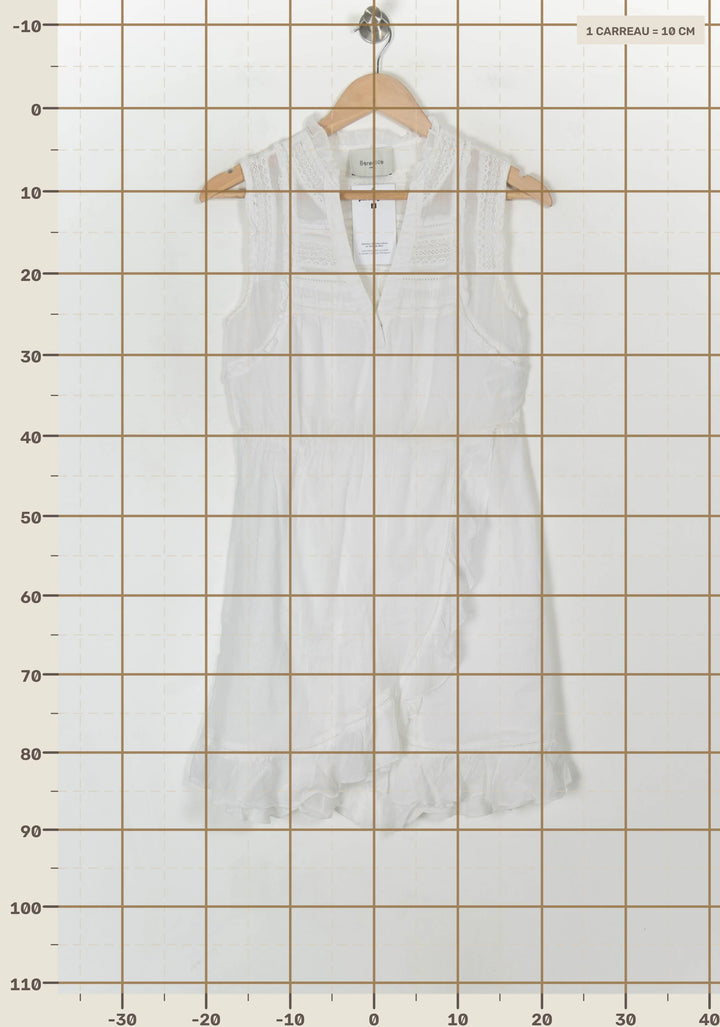Robe Sans Manches Blanche - Taille XS/34 de la marque Bérénice | PARAD121254 - Vendu par Paradigme - Image 4