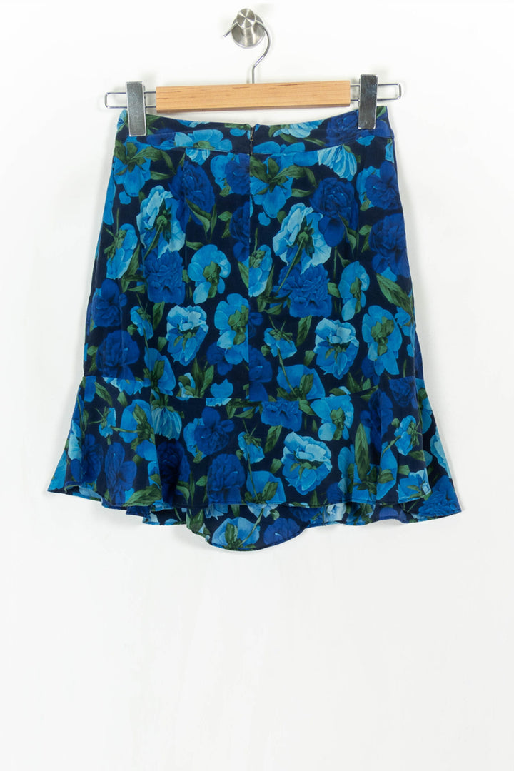 Jupe Fleurie Bleue et Verte - Taille S/36 de la marque The Kooples | PARAD121256 - Vendu par Paradigme - Image 5