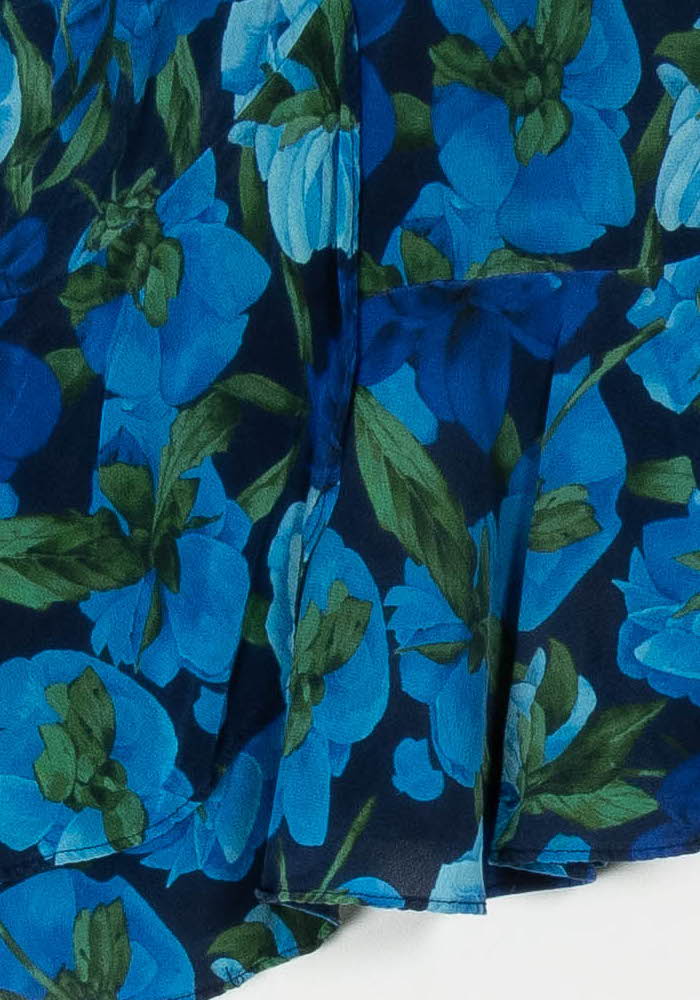 Jupe Fleurie Bleue et Verte - Taille S/36 de la marque The Kooples | PARAD121256 - Vendu par Paradigme - Image 3