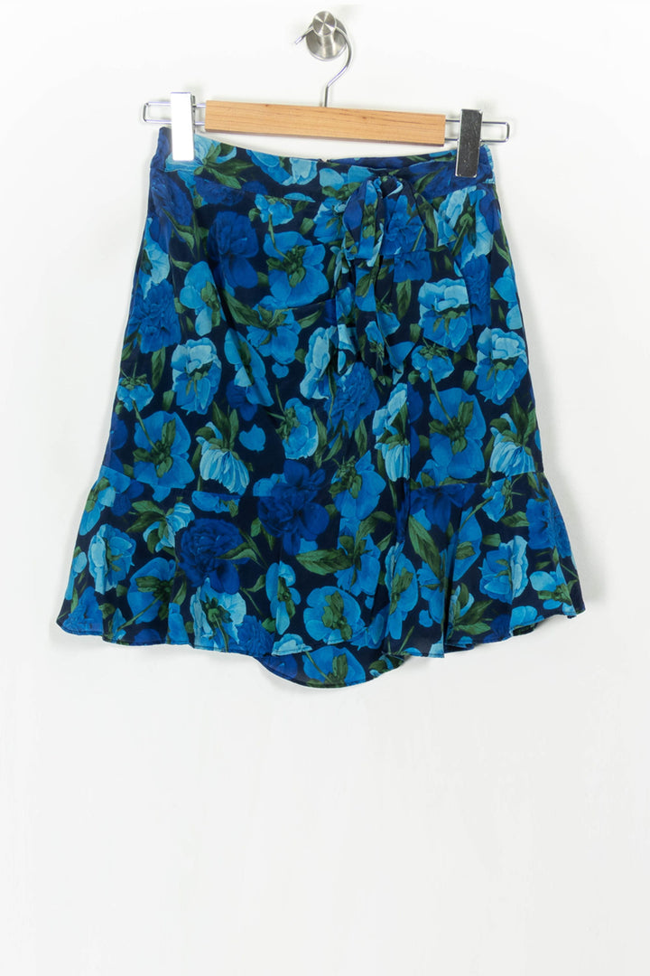 Jupe Fleurie Bleue et Verte - Taille S/36 de la marque The Kooples | PARAD121256 - Vendu par Paradigme - Image 2