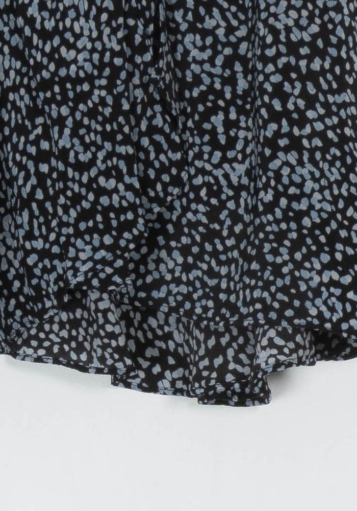 Jupe Fluide Bleu et Noir - Taille S/36 de la marque The Kooples | PARAD121259 - Vendu par Paradigme - Image 3