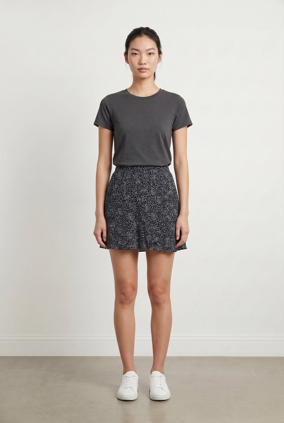 Jupe Fluide Bleu et Noir - Taille S/36 de la marque The Kooples | PARAD121259 - Vendu par Paradigme - Image 1