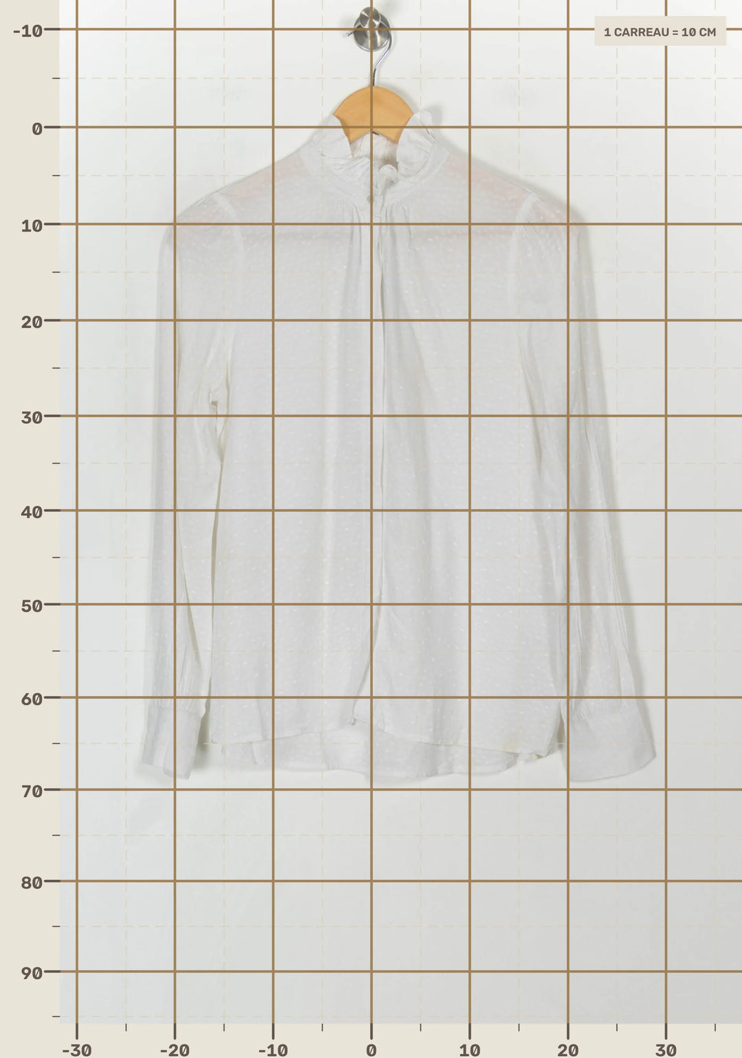 Blouse Blanche - Taille S/36 de la marque Caroll | PARAD121262 - Vendu par Paradigme - Image 4