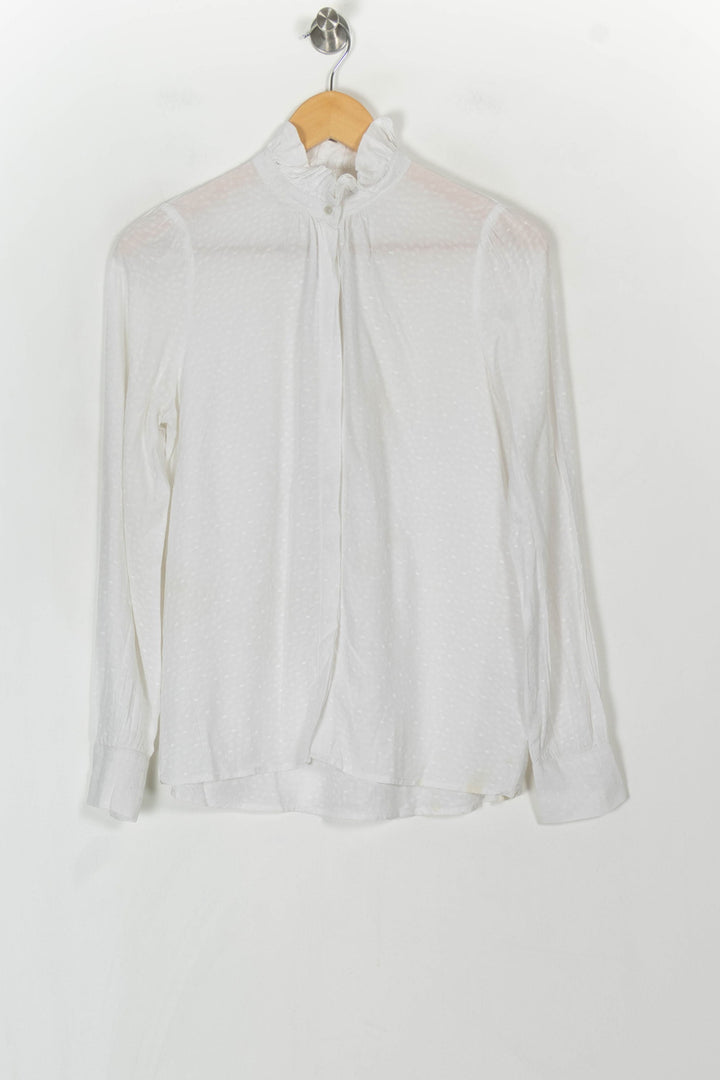 Blouse Blanche - Taille S/36 de la marque Caroll | PARAD121262 - Vendu par Paradigme - Image 2