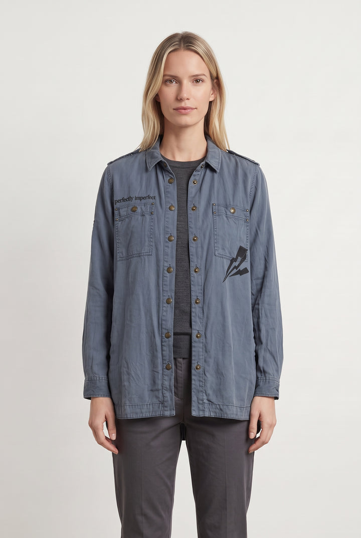 Surchemise Bleue - Taille XS/34 de la marque Bérénice | PARAD121263 - Vendu par Paradigme - Image 1
