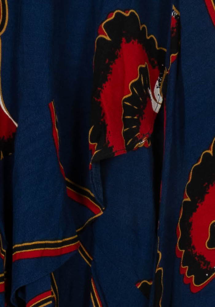Jupe Midi Bleu et Rouge - Taille XS/34 de la marque ba&amp;sh | PARAD121265 - Vendu par Paradigme - Image 3