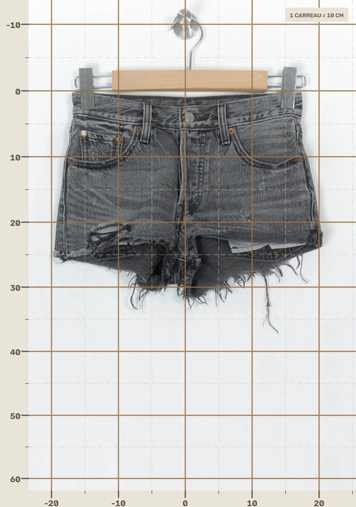 Short en Jean Gris - Taille XS/34 de la marque Levi&