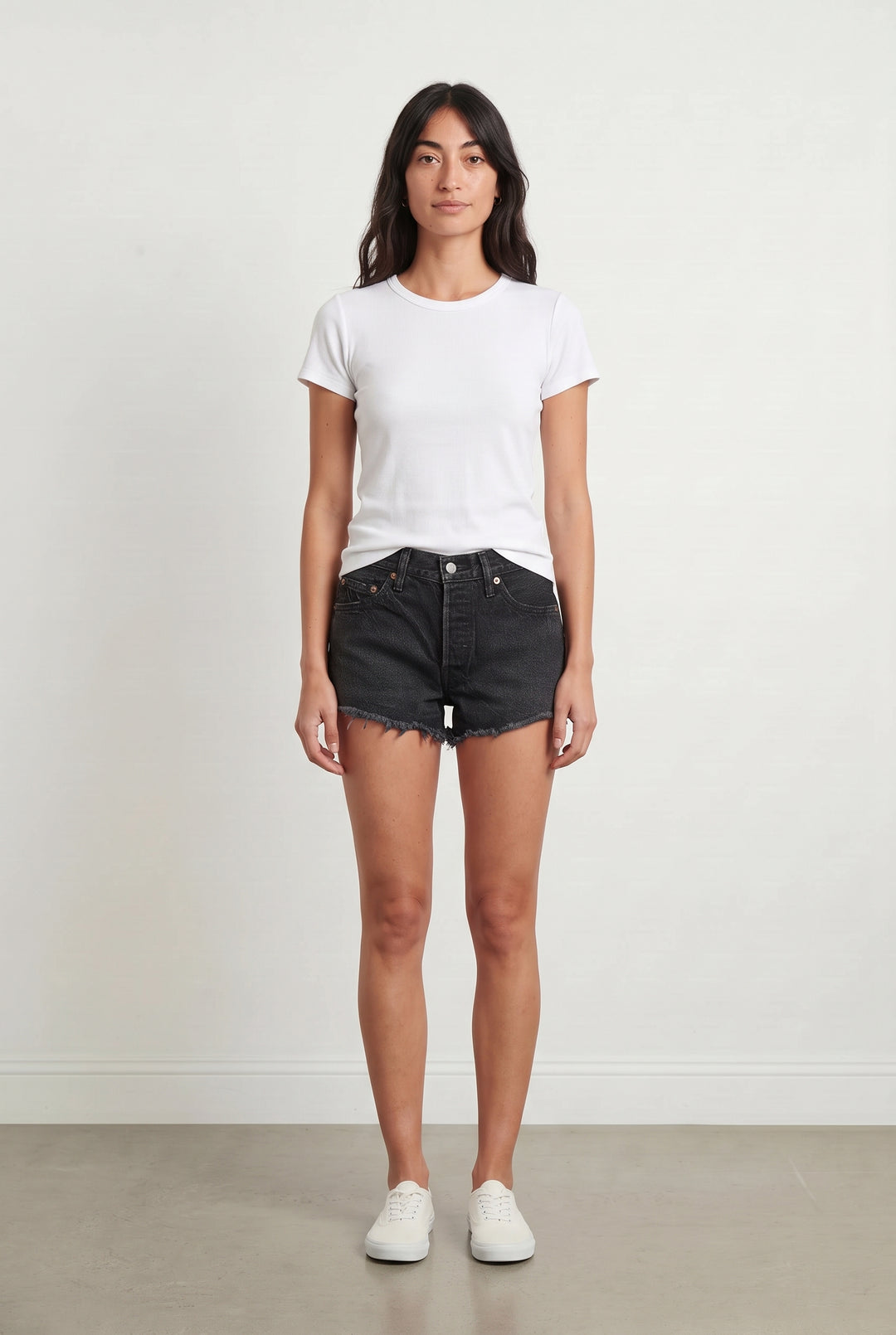 Short en Jean Noir - Taille XS/34 de la marque Levi&