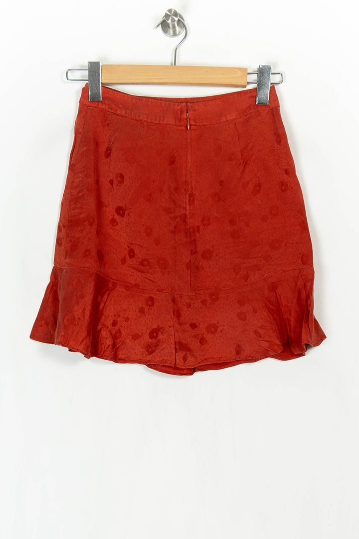 Jupe Portefeuille Orange - Taille S/36 de la marque The Kooples | PARAD121270 - Vendu par Paradigme - Image 5