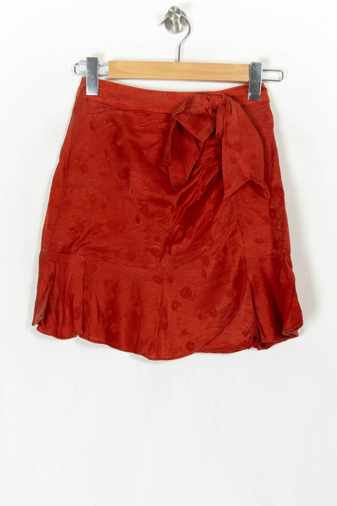 Jupe Portefeuille Orange - Taille S/36 de la marque The Kooples | PARAD121270 - Vendu par Paradigme - Image 2
