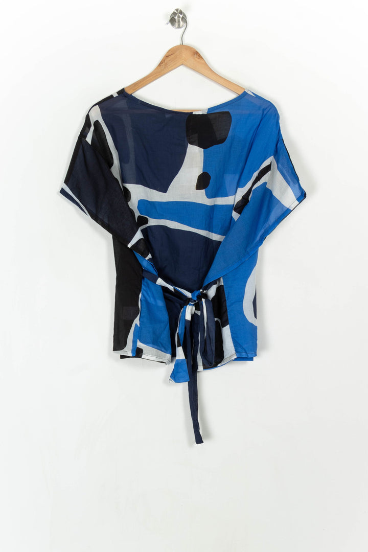 Blouse Bleu et Noir - Taille XS/34 de la marque La Fée Maraboutée | PARAD121271 - Vendu par Paradigme - Image 5