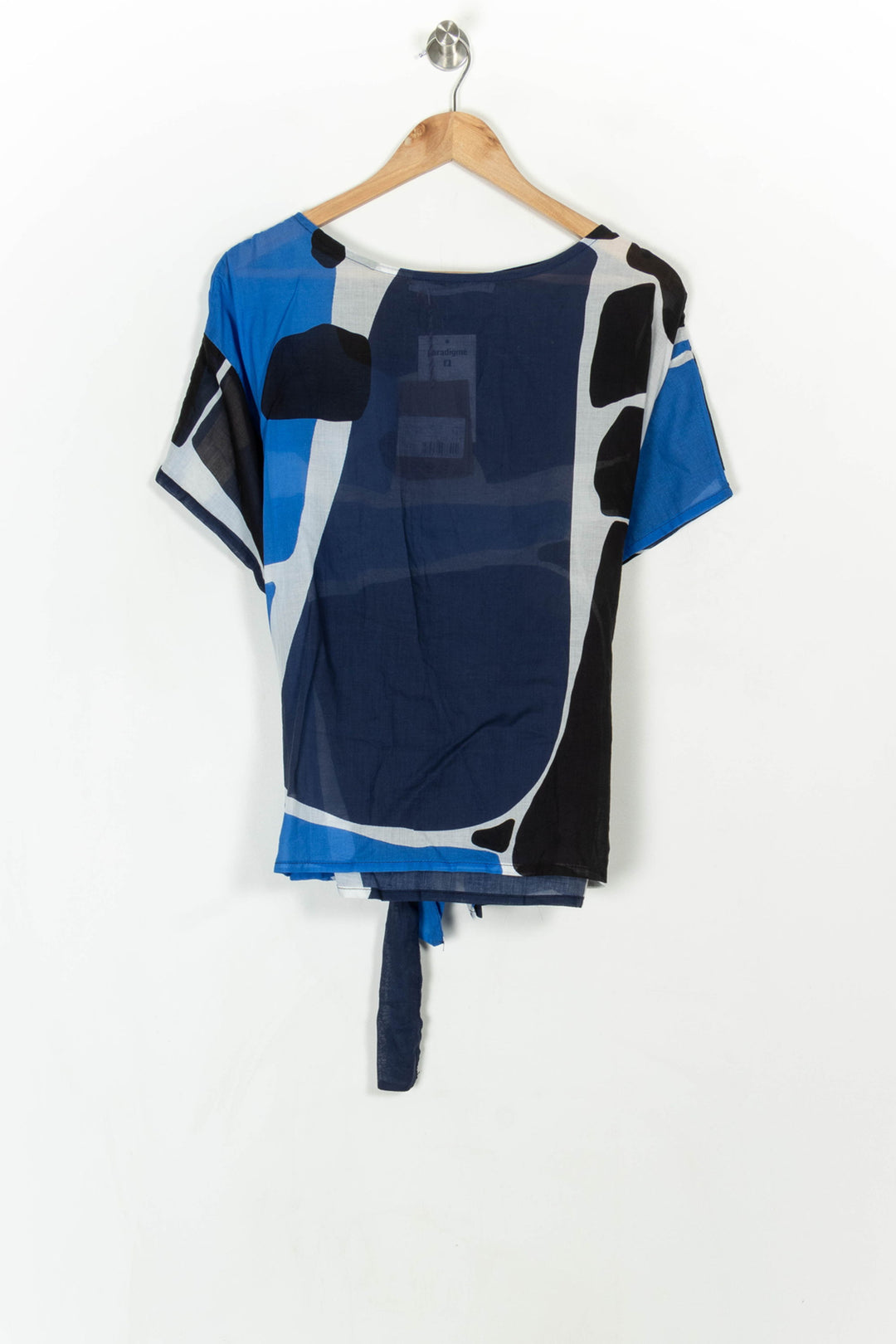 Blouse Bleu et Noir - Taille XS/34 de la marque La Fée Maraboutée | PARAD121271 - Vendu par Paradigme - Image 2