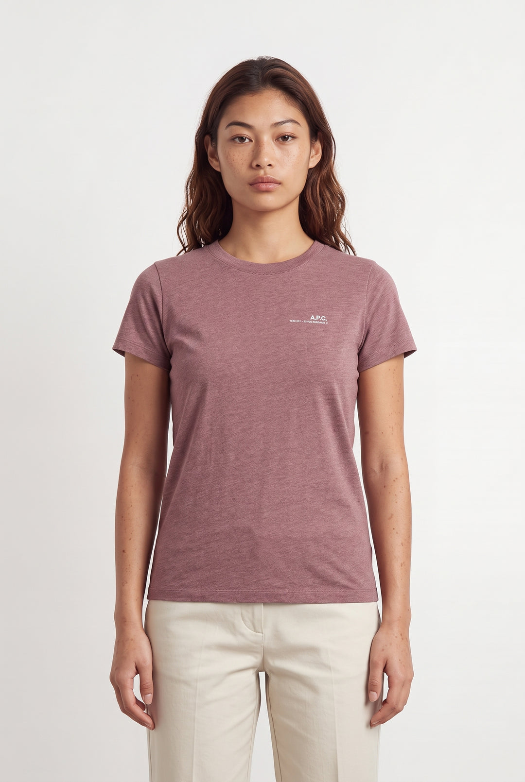 Tee-shirt Rose - Taille S/36 de la marque A.P.C. | PARAD121272 - Vendu par Paradigme - Image 1