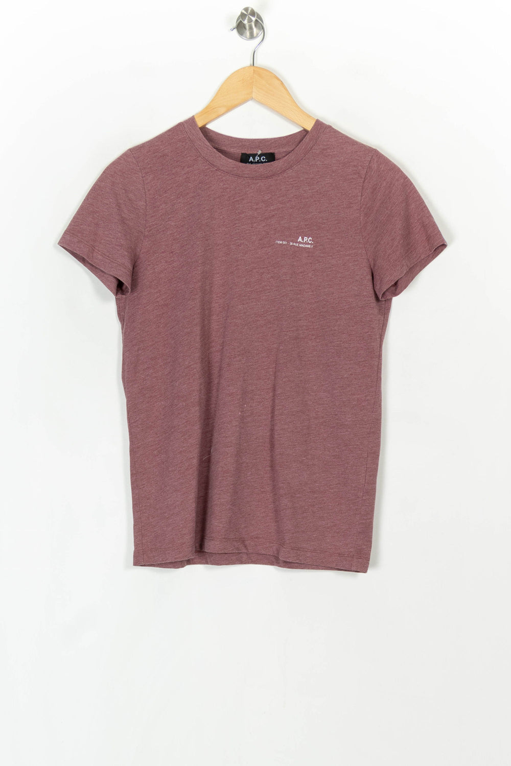 Tee-shirt Rose - Taille S/36 de la marque A.P.C. | PARAD121272 - Vendu par Paradigme - Image 2
