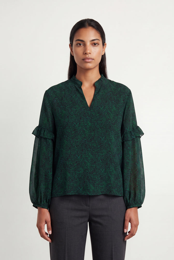 Blouse Verte - Taille L/40 de la marque One Step | PARAD121278 - Vendu par Paradigme - Image 1