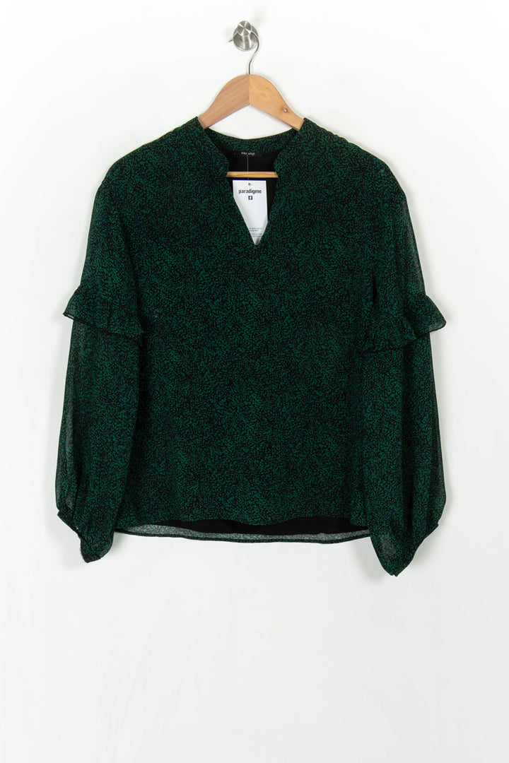 Blouse Verte - Taille L/40 de la marque One Step | PARAD121278 - Vendu par Paradigme - Image 2