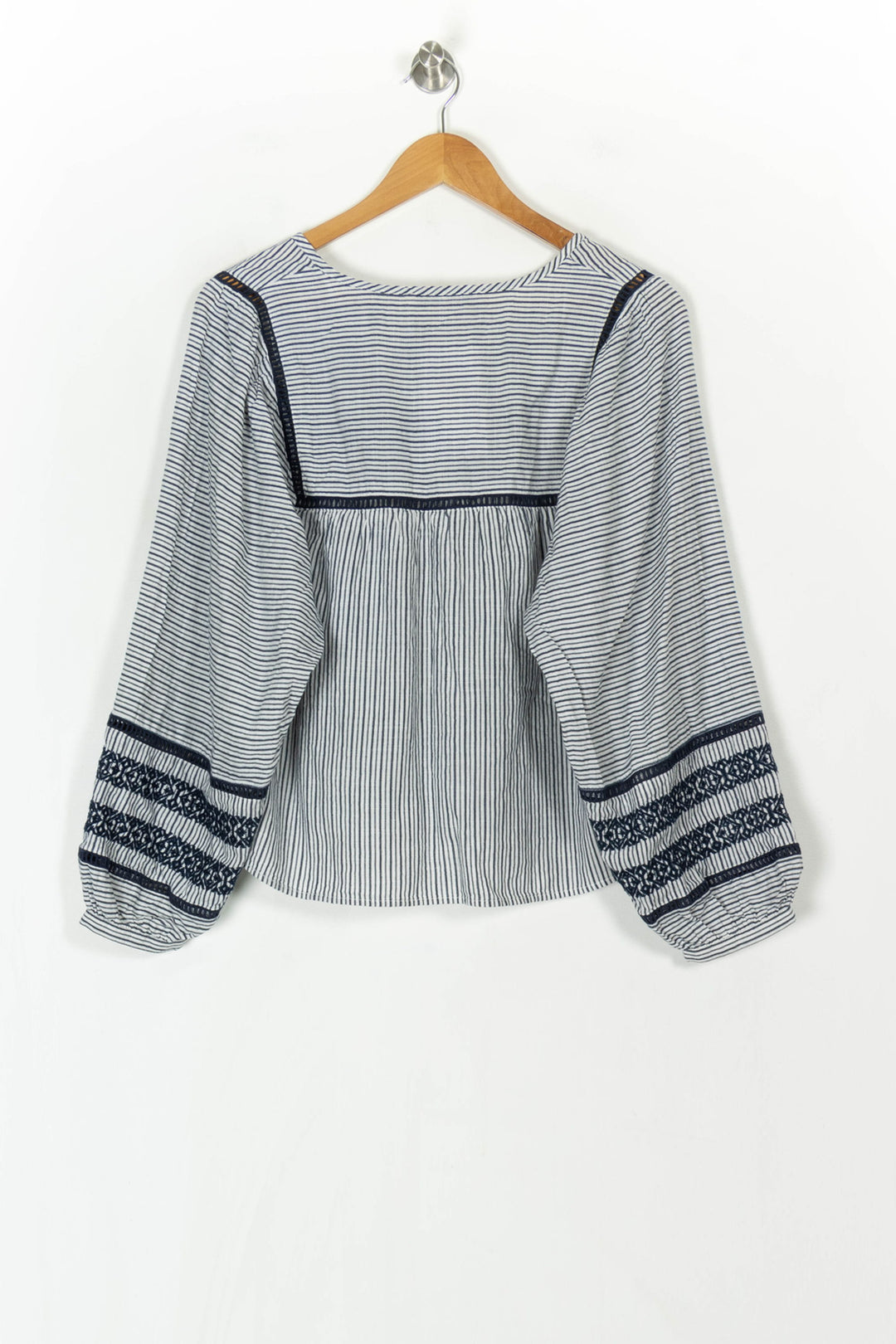Blouse Bleue et Blanche - Taille M/38 de la marque La Fée Maraboutée | PARAD121279 - Vendu par Paradigme - Image 5