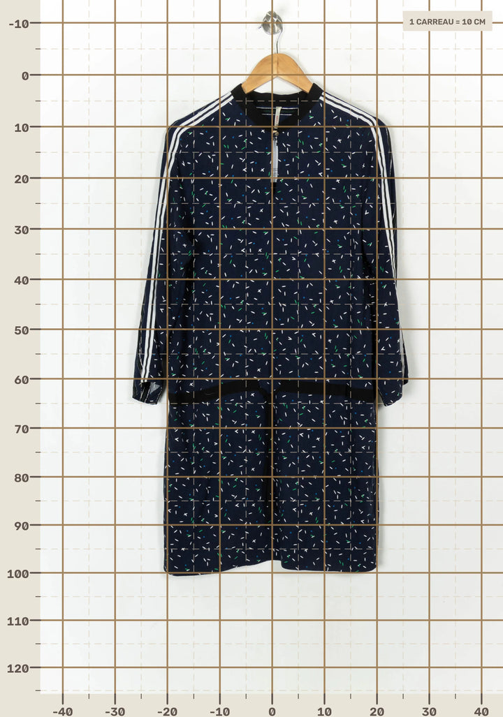 Robe Courte Bleu Marine et Blanc - Taille XL/42 de la marque I.Code | PARAD121282 - Vendu par Paradigme - Image 4