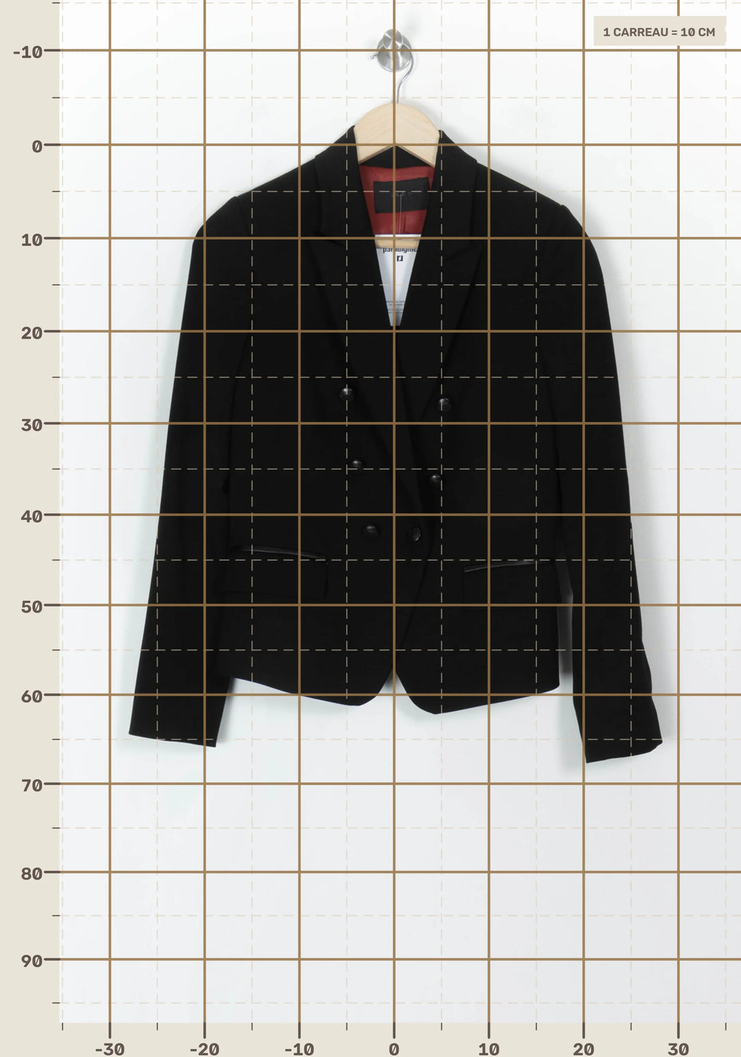 Blazer Noir - Taille XS/34 de la marque IKKS | PARAD121283 - Vendu par Paradigme - Image 4