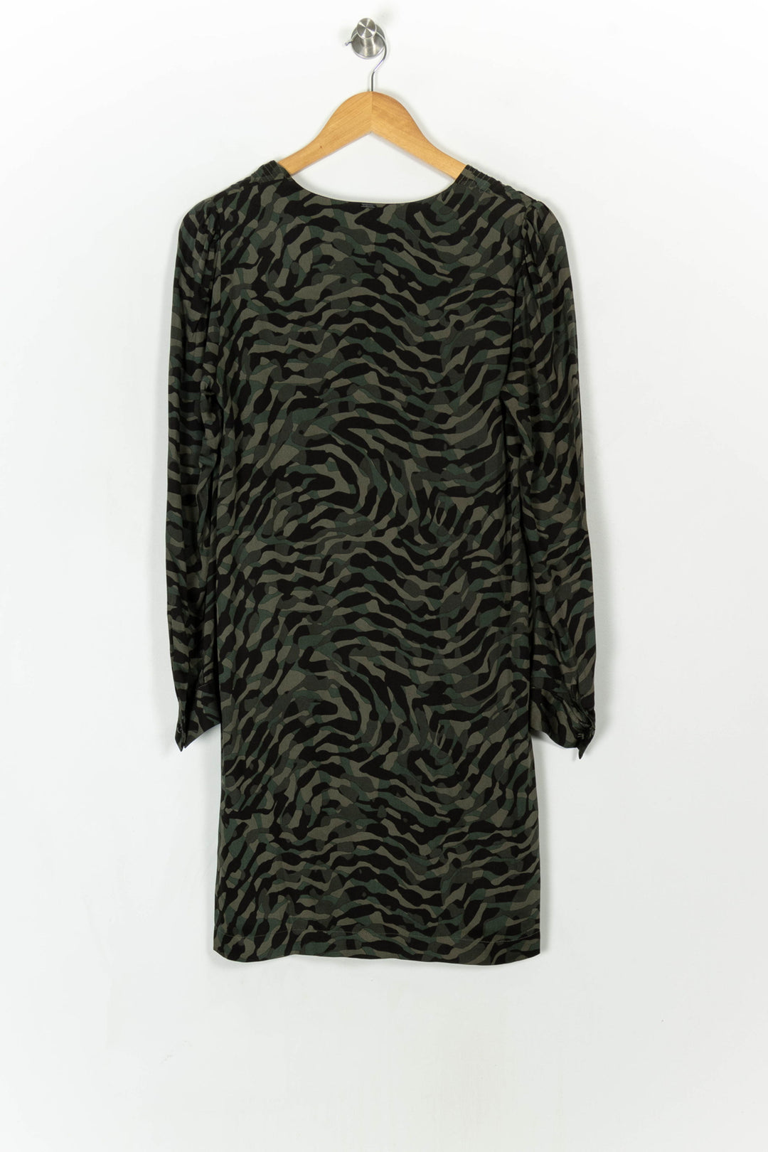 Robe Imprimée Verte et Noire - Taille XS/34 de la marque IKKS | PARAD121285 - Vendu par Paradigme - Image 5