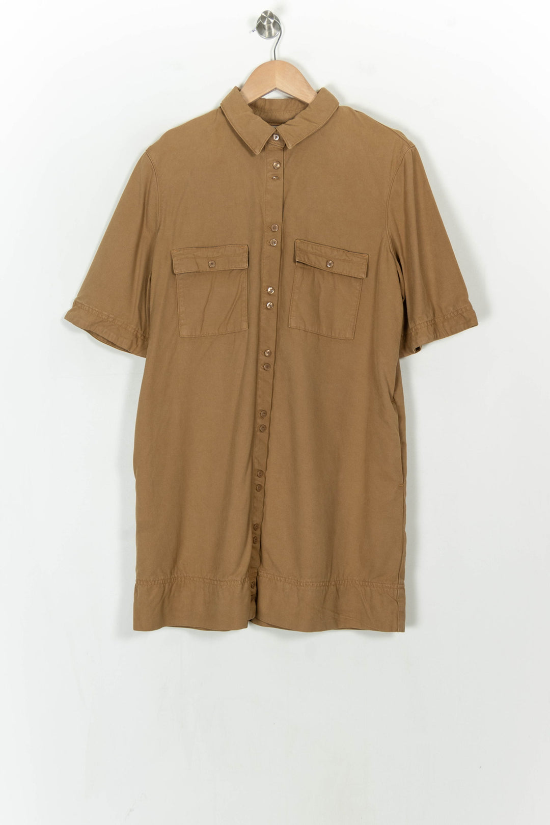 Robe Chemise Marron - Taille M/38 de la marque Des petits hauts | PARAD121286 - Vendu par Paradigme - Image 2