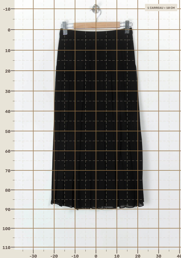 Jupe Plissée Noire - Taille M/38 de la marque The Kooples | PARAD121287 - Vendu par Paradigme - Image 4