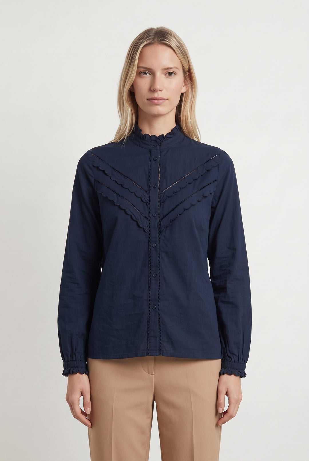 Blouse Bleue - Taille S/36 de la marque Sézane | PARAD121288 - Vendu par Paradigme - Image 1