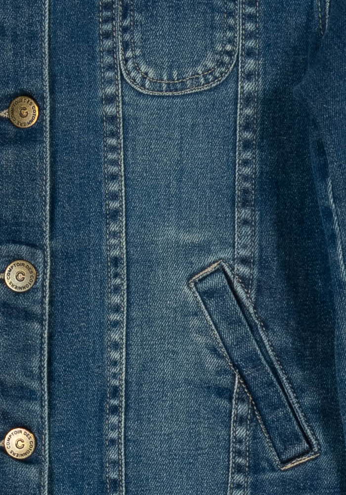 Veste en Jean Bleue - Taille L/40 de la marque Comptoir des Cotonniers | PARAD121293 - Vendu par Paradigme - Image 3